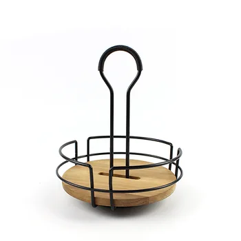

360-degree Rotating Condiment Rack, for a spice organizer or kitchen cabinet organizers stain-resistant (Round)