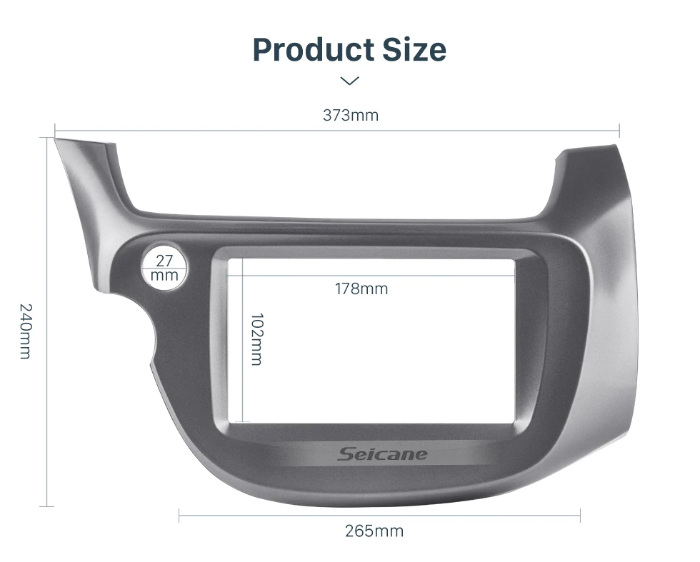Seicane профессиональный черный 2 Din автомобиль радио фасции Для 2008 2009 2010-2013 Honda Fit LHD аудио крышка установки рамки CD отделка панели