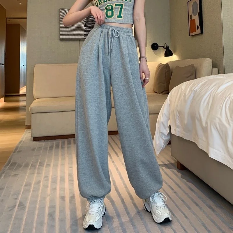 

Korean Style Sweatpants Joggers Women Harajuku High Waist Harem Pants Jogging Casual Loose Trousers Ulzzang All-match