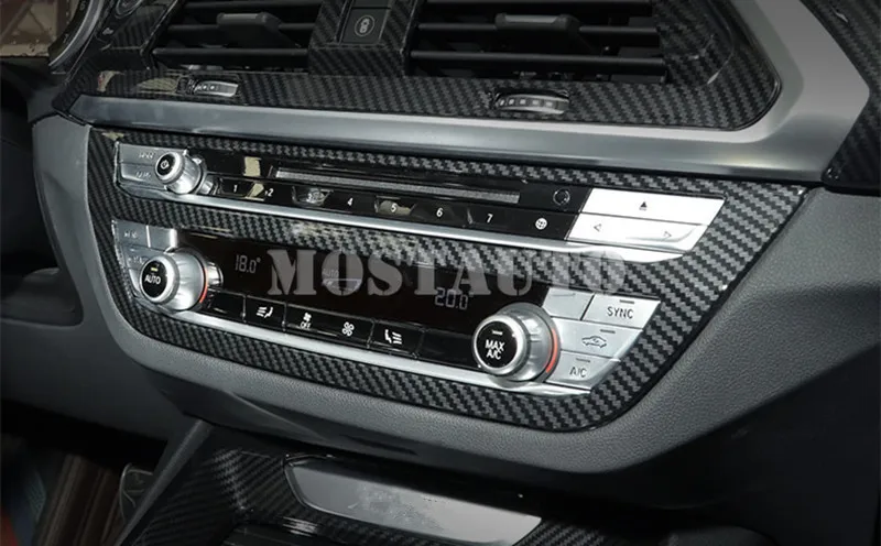 1 шт. центральная консоль из углеродного волокна для BMW X3 G01 X4 G02 2018 2020|Лепнина