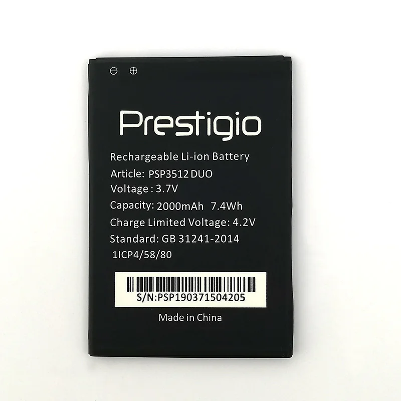 

NEW Original 2000mAh PSP3512 DUO battery For Prestigio Muze B3 High Quality Battery+Tracking Number