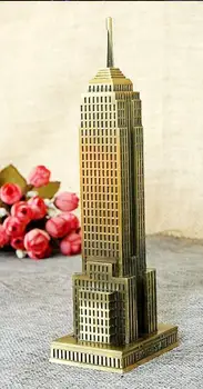 

Fine Us Empire State Building model bronze fine gifts travel souvenirs gifts decoration Home sculpture statue