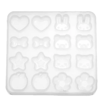 

Liquid Silicone Mold Star Rabbit Fruit Bow Necklace Pendant Mould UV Resin Molds DIY Jewelry Making Tools