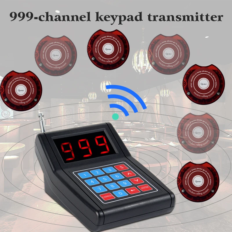 Retekess SU 668 ресторан пейджер с 10 пейджеры Buzzers Max 999 Beepers для еды грузовик клиника