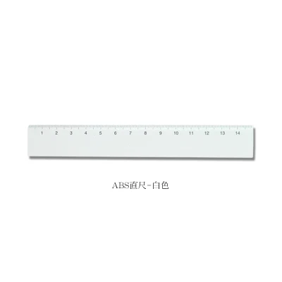 1 шт. MUJI 15 см ПРОСТАЯ ПРОЗРАЧНАЯ линейка пластиковая акриловая линейка, обучение писчая, для рисования канцелярские принадлежности для студентов - Цвет: ABS 15cm white