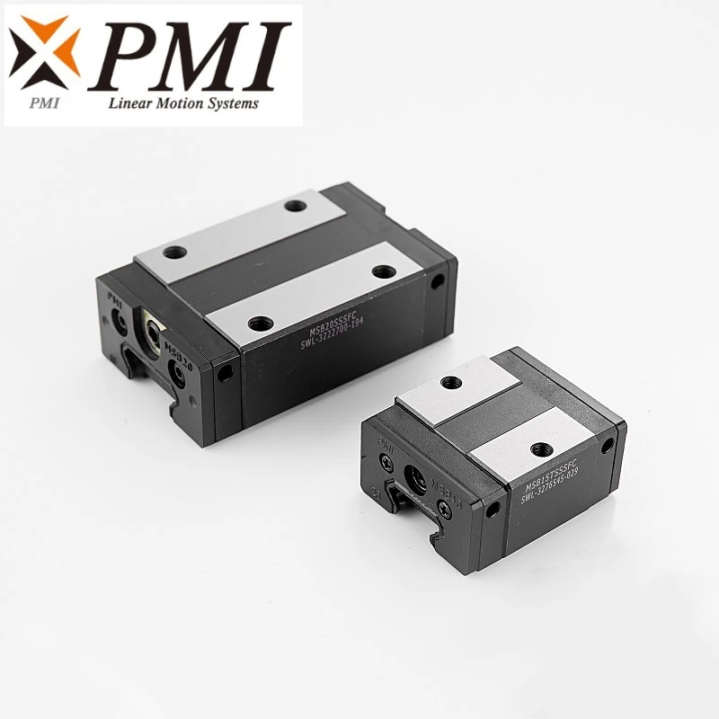 2 шт. Тайвань PMI MSB15S MSB20S MSB25S msb30s-n линейная направляющая ползунок каретки блок для CO2 лазерный станок ЧПУ маршрутизатор