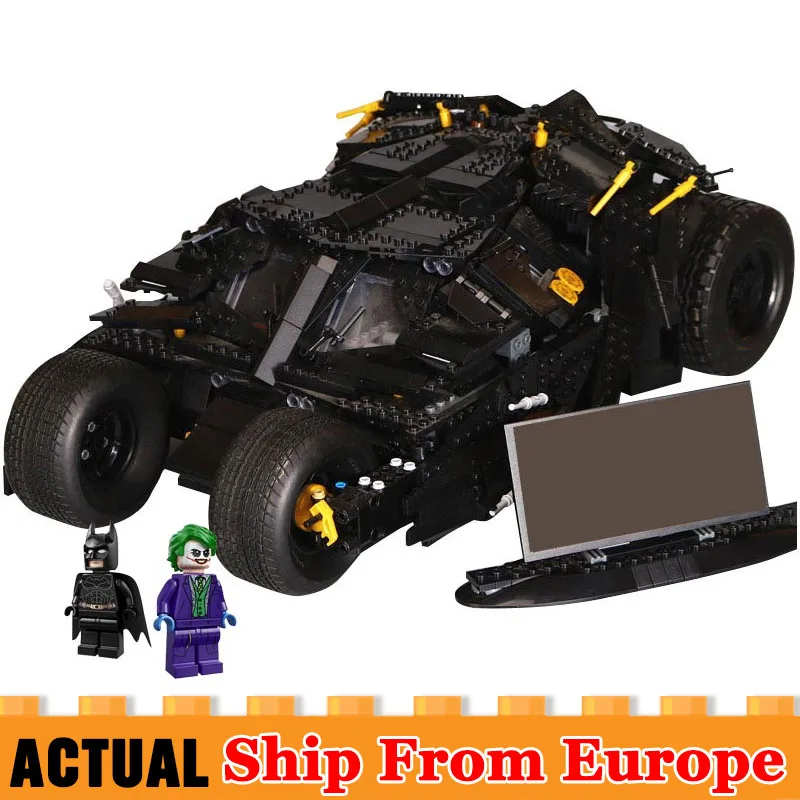 

Super Hero Batman Race Truck Car Building Blocks Compatible With Legoed Batman 76023 Toy Set With 2 Figures