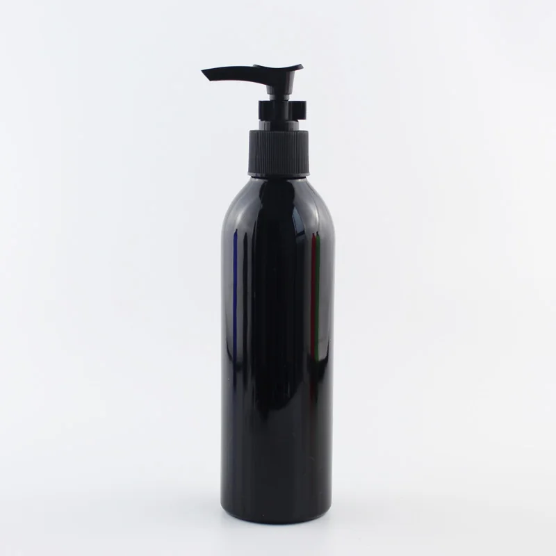 Black Bottle Black Многоразовые Bayont пластмассовые бутылки с помпой для косметики шампунь бутылки с насосом 250 мл цветной ПЭТ контейнер прозрачные зеленые бутылки - Цвет: Black Bottle Black
