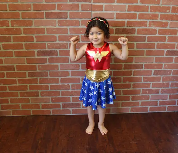 SuperHero Girls TuTu Dress Hot Halloween Costume (3-9Years) Diana Party Dress