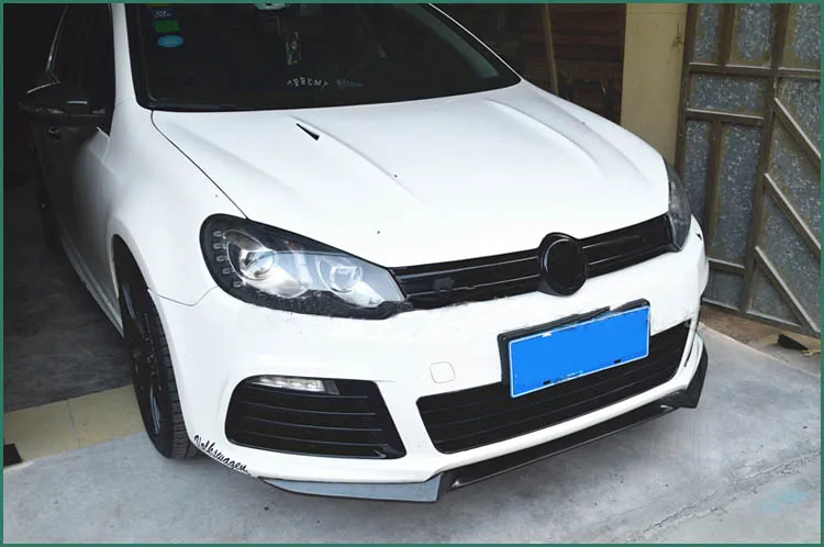 Фартук из углеродного волокна для гонок передних губ для Volkswagen VW Golf R20 R хэтчбек 2 двери только 2010 2011 2012 2013