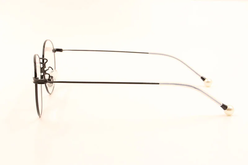 BCLEAR Titanium Glasses Frame Women Vintage Round Eyewear Classic Optical Prescription Brand Designer Eyeglasses Frame Pearl