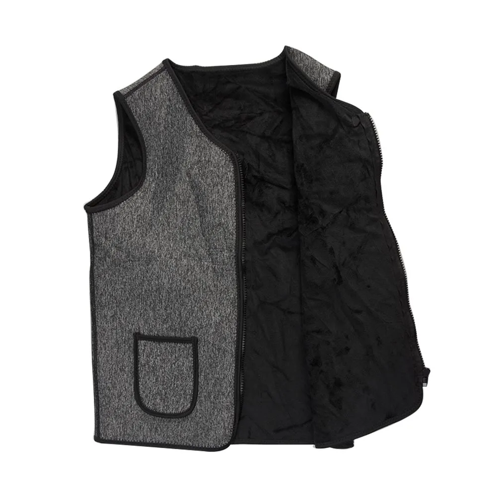Мужская и женская теплая куртка с регулируемой температурой и энергосберегающей застежкой-молнией, usb-жилет с электрическим подогревом - Цвет: Dark Grey XL
