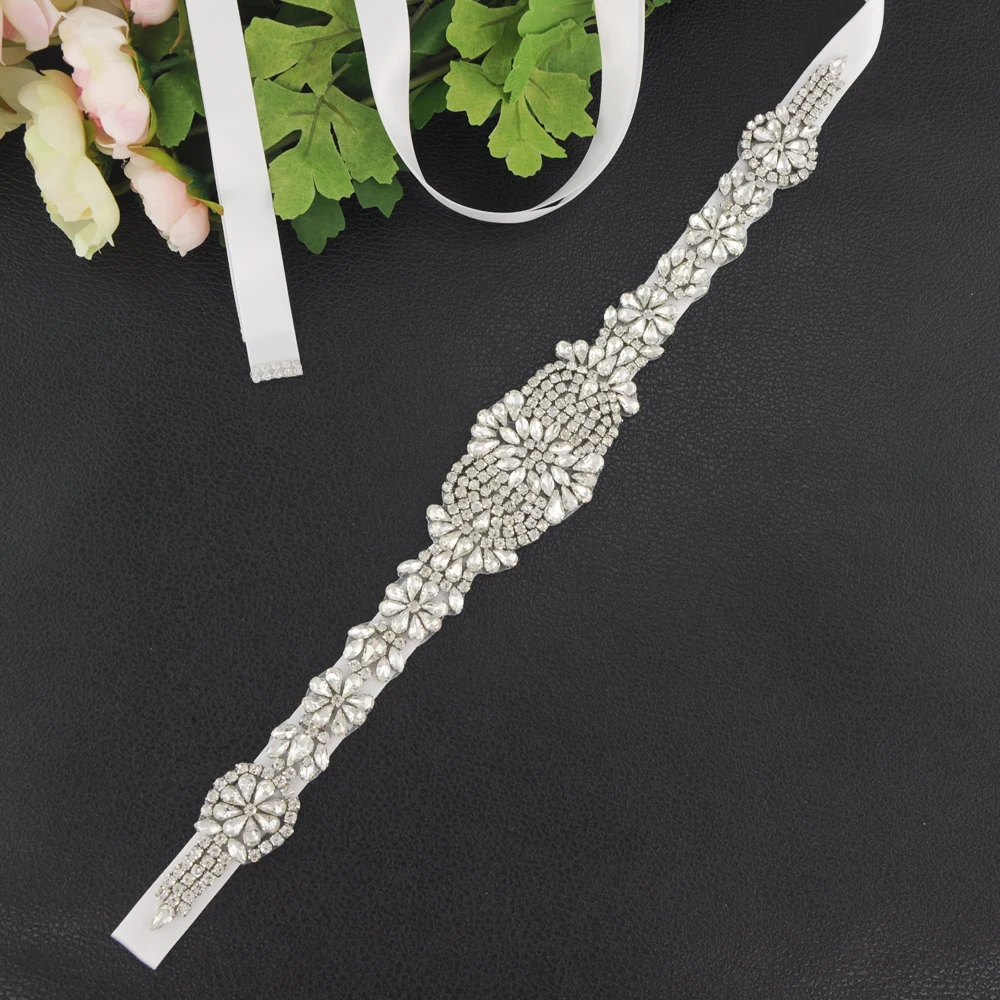 white S123B свадебные пояса - Цвет: white