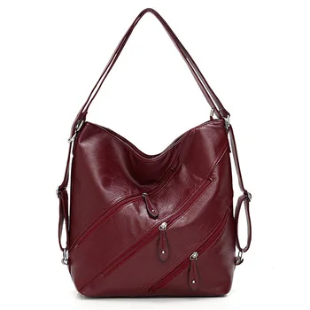 

Large Capacity Women Handbag 3 Zipper Real Pocket Luxury Handbags Women Bags Designer Femal Crossbody Messenger Bag Casual Tote