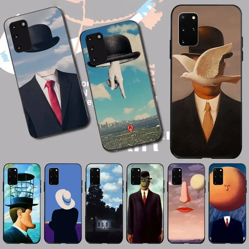 NBDRUICAI Rene Magritte Bling Cute Phone Case for Samsung S20 plus Ultra S6 S7 edge S8 S9 plus S10 5G NBDRUICAI Rene Magritte Bling Cute Phone Case for Samsung S20 plus Ultra S6 S7 edge S8 S9 plus S10 5G