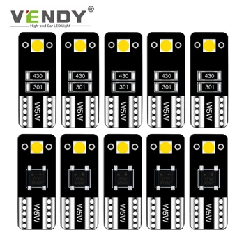 

10pcs W5W T10 Car LED Lights Lamp Bulb For skoda octavia a5 a7 fabia 2 rapid superb audi a3 8p 8v a4 b5 b7 b8 bmw e38 f31 x6 e71