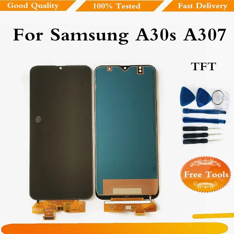 

TFT LCD For Samsung A30s A307 LCD Display Touch Screen Digitizer Assembly For Samsung Galaxy A30s With Free Tools â€‹