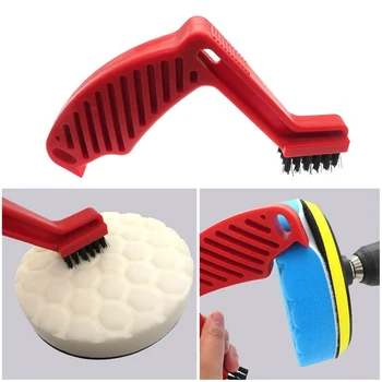 

For Bike Motorcycle Car Polishing Disc Cleaning Tool Brush Buffing Pad Sponge Wax Foam Residue Cleaner Brush Tools