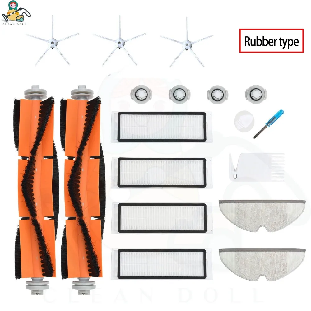 9-Pack основной щетки HEPA фильтр боковые щетки для xiaomi Roborock s50 аксессуары S51 S55 S5 E25 xiaomi S50 вакуума запасных частей