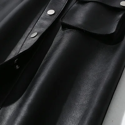 2018 New Fashion Genuine Sheep Leather Skirt G8