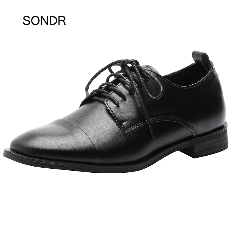 

Retro British Style Shoes Women Loafers 2020 Fashion Brand Ladies footware Cross-tied Female zapatos de mujer Black Flats Shoes