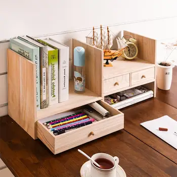 

Solid Wood Small Bookshelf Simple Modern Simple Desk Children's Rack Storage Type Student Desktop Bookcase