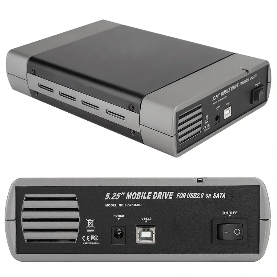 Коробка для оптического привода 5 25 дюйма внешний интерфейс USB2.0 SATA компьютерные