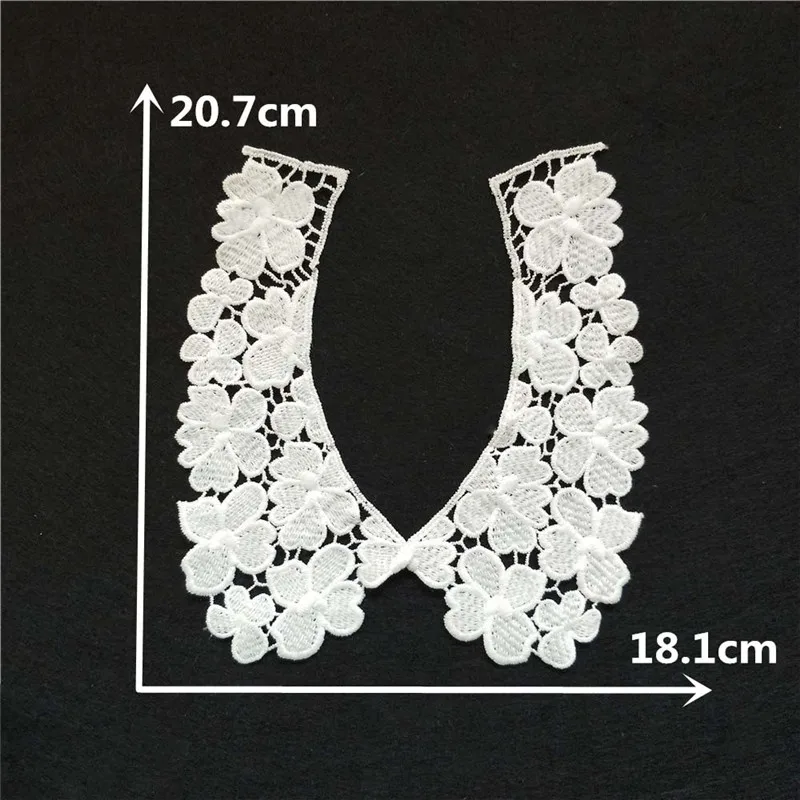 White Lace Fabric Collar DIY Embroidery Applique Neckline Sewing Clothing Supplies Accessories Scrapbooking lace fabric lace garment accessories lace sewing supplies lace accessories lace sewing accessories clothing accessories