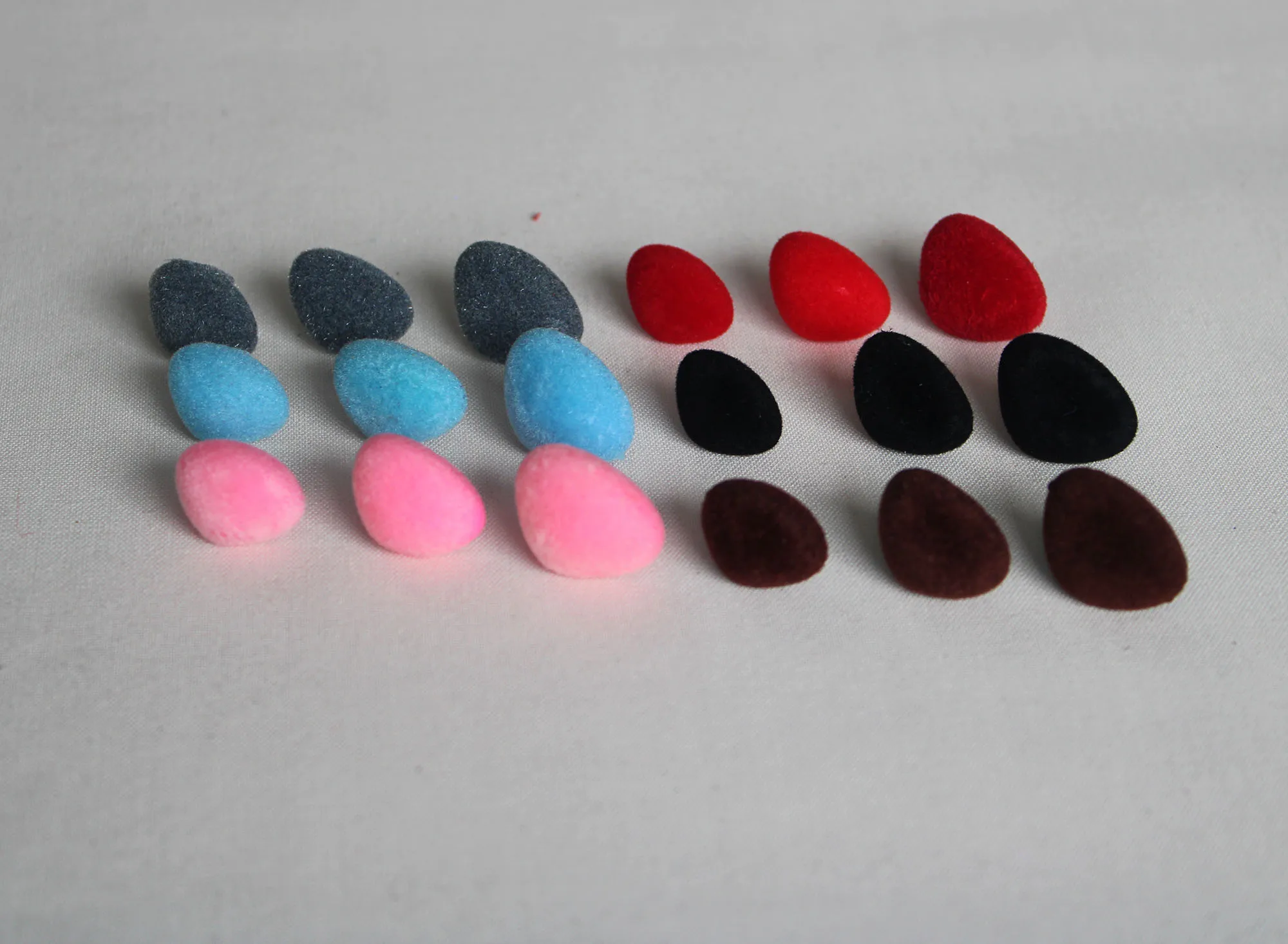 50pcs/set Pink/Black/Brown/Colorful Triangle Nose Round Safety Eyes with  Washers for Bear Puppet Dolls Toys Accessories CKL