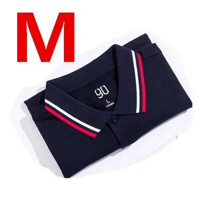 Black M Xiaomi Mijia Мужская модная классическая рубашка поло с отворотом и коротким рукавом, футболка, классное Шелковистое летнее платье, хлопковая рубашка для отдыха на открытом воздухе - Цвет: Black M
