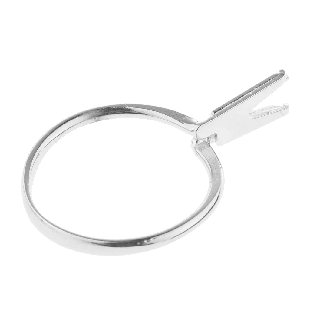 Stainless Steel Spring Type Ring Stone Holder Display Jewelry Tools