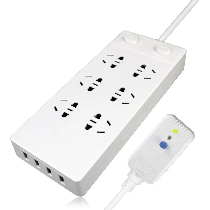 USB с защитой от протечек электрические колодка разъема мульти-функциональный шесть удлинители с 4 дырочками зарядка через usb монтажная плата 1,8 м с лин