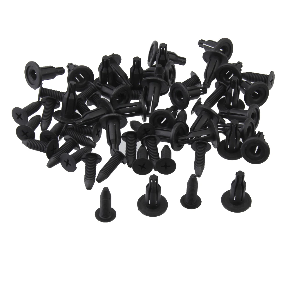 30pcs Clips In ABS Replacement Bumper Fastener Car Trim For Honda