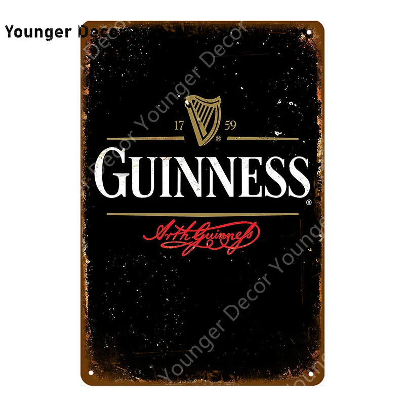 Металлический постер My God Guinness с рисунком винтажный декоративный плакат для бара