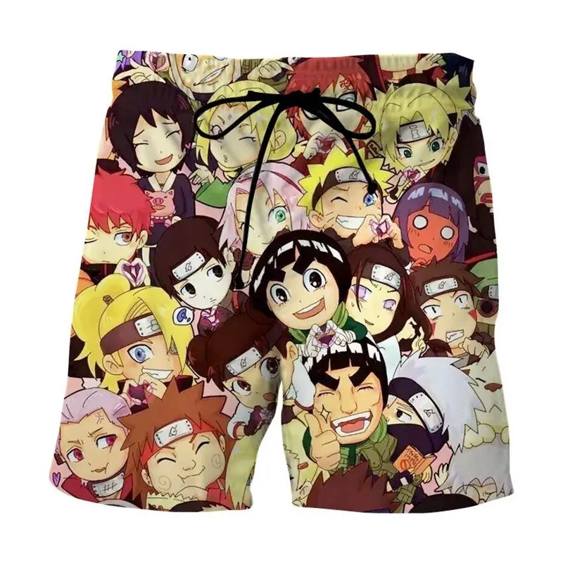 Anime Ninja Cosplay Men Shorts 3D Digital Printing Male Beach Pants Summer Mew Casual Sweat Shorts Streetwear Hip Hop Clothing casual shorts for women