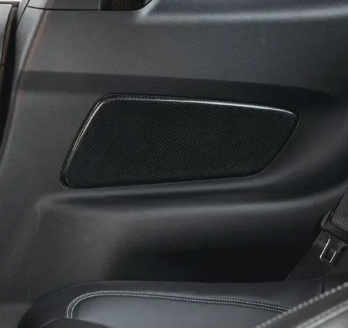 Для Ford Mustang- левый и правый руль версия углеродное волокно черный глянец заднего сиденья литье планки-2 шт