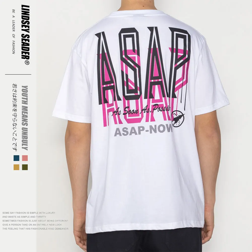 Lindsey Seader T-shirt Men Women T-shirts 2020 New Casual ASAP Letters Print Rhude Tee High Quality Summer Spring Fashion Tops | Мужская