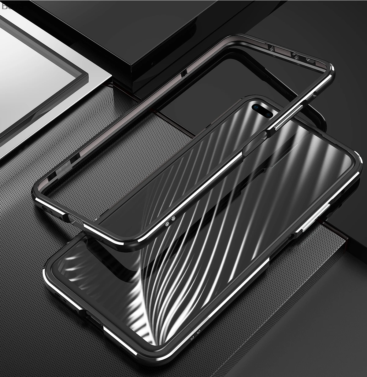 Чехол для Honor V30 Pro люкс ультра тонкий алюминиевый бампер для huawei Honor View30 Pro View30+ 2 пленка(1 Фронтальная+ 1 задняя