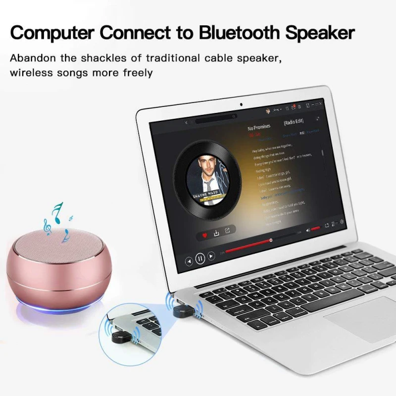 USB Bluetooth адаптер для беспроводных наушников аудио передатчик компьютер Bluetooth динамик 4,2 драйвер bluetooth-приемник
