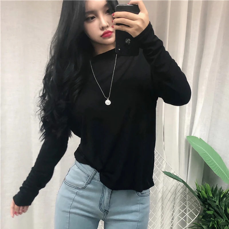 korean style loose tops