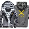 Ripple XRP Cryptocurrency Sweatshirts Men Cool Winter Thicken Wool Liner Crypto Hoodies Pullover 6