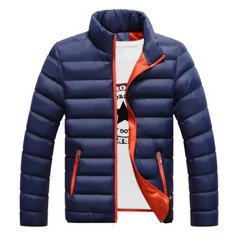 

Hirigin Winter Warm Men Packable Ultralight Coat Puffer Outerwear Zipper Coat