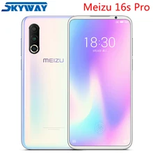 Meizu 16s Pro, 4G LTE Snapdragon 855 Plus, четыре ядра, 6 ГБ, 128 ГБ, 6,2 дюйма, экран 2232x1080 P, 3 камеры заднего вида, UFS 3,0, NFC