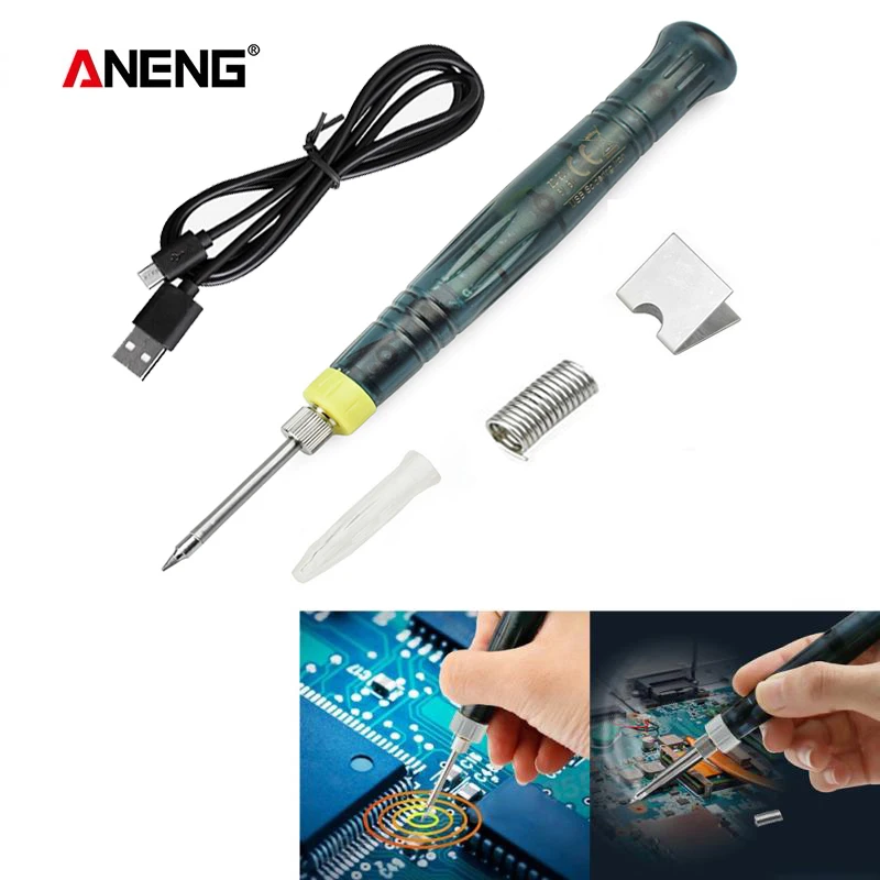 USB паяльник ручка с регулируемой температурой 5 в 8 Вт мини-фиксатор кнопка переключатель Электропитание паяльная станция сварочное оборудование