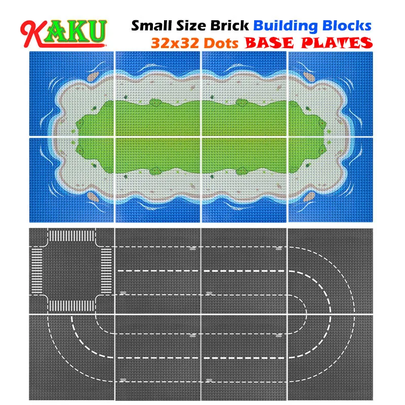 City Small Bricks Base Plates DIY Building Blocks Toys Accessories For Children Construction Toy Education | Игрушки и хобби