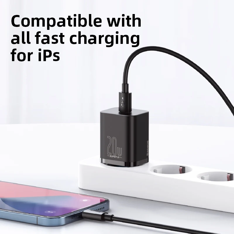 Super Si USB C Charger 20W Support Type C PD Fast Charging Portable Phone Charger For iPhone 12 Pro Max 11 Mini 8 Plus 4