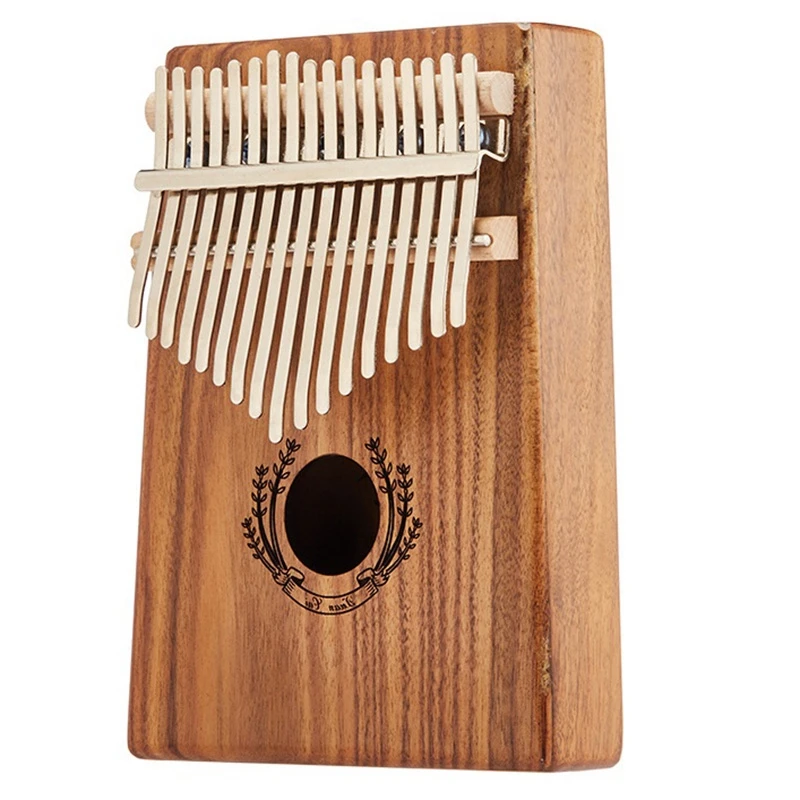 

Karim Bambila 17-Key Acacia Thumb Piano, Keyboard Instrument with Tuning of Study Books, For Adult Musician Beginner