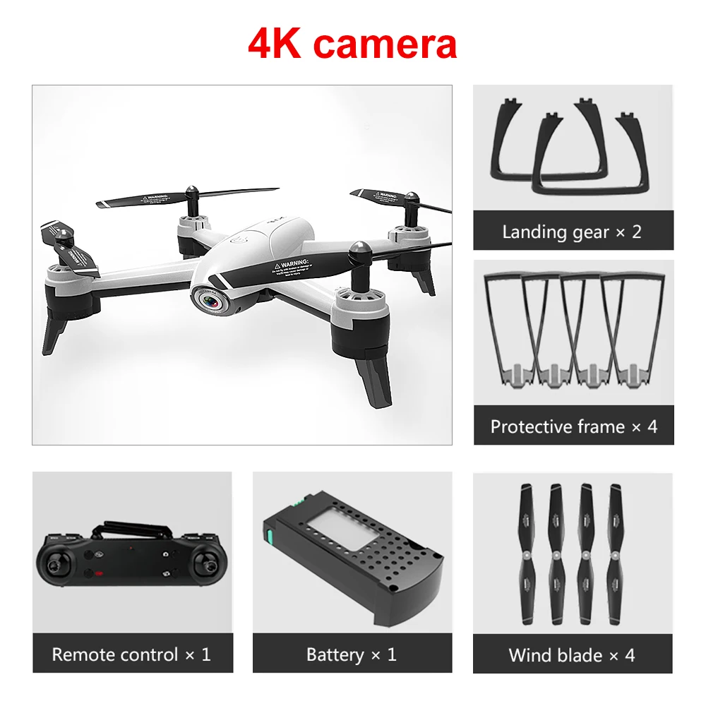 CYSINCOS WiFi FPV RC 4K широкоугольная камера оптический поток 1080P HD Двойная камера видео Квадрокоптер игрушки для взрослых и детей - Цвет: G241127