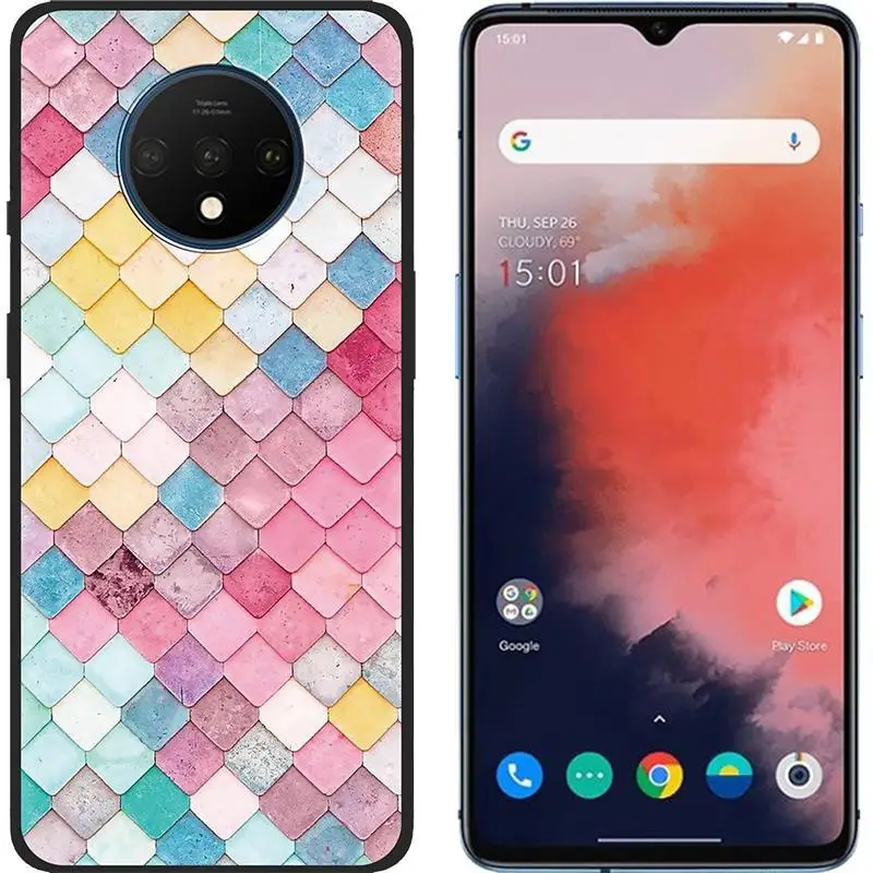 9 Для oneplus 7T чехол тонкий мультяшный Мягкий ТПУ силиконовый чехол для One plus 7T Coque Funda 6,55 ''чехол для телефона s для oneplus 7 t 7 t - Цвет: 9