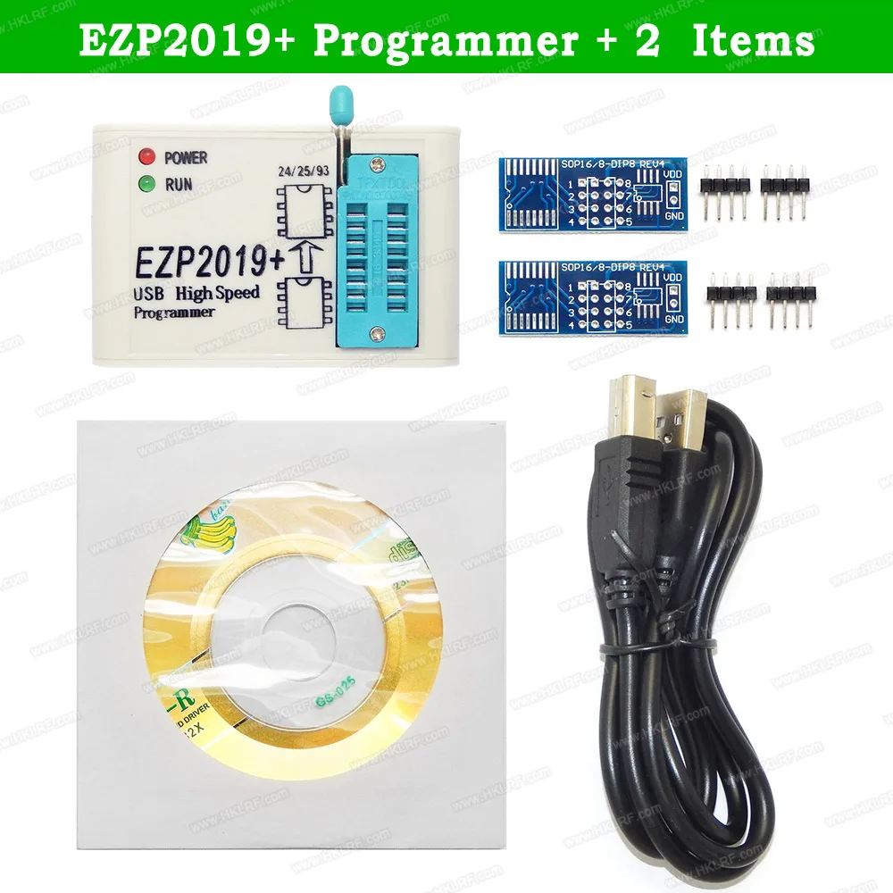 EZP2019+ программист USB SPI программист Поддержка Win7 и 8 24 25 93 EEPROM 25 флэш-чип биос+ 5 предметов